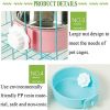 Crate Dog Bowl; Removable Stainless Steel Hanging Pet Cage Bowl Food & Water