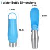 25OZ Portable Dog Water Bottle Stainless Steel Water Dispenser Leak-Proof Design