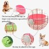 Crate Dog Bowl; Removable Stainless Steel Hanging Pet Cage Bowl Food & Water