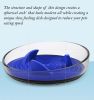Pet Life 'Cirlicue' Shark Fin Shaped Slow Feeding Pet Bowl