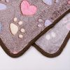 Prt Soft Heart Print Rug 23in*16in M 30in*20in L 41in*30in