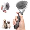 Pet Comb Stainless Steel Needle Comb Dog Hair Removal Floating Hair Cleaning Brush