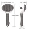Pet Comb Stainless Steel Needle Comb Dog Hair Removal Floating Hair Cleaning Brush