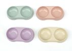 pet double bowl dog bowl dogs drinking eating dual-use bowl