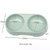 pet double bowl dog bowl dogs drinking eating dual-use bowl
