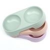 pet double bowl dog bowl dogs drinking eating dual-use bowl