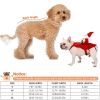 Costume Red for Dog Riding Santa Claus with Bell Clothes New Year Outfit Dress Up