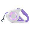 Retractable Extendable Dog Walking Leash with Flashlight Light, Waste Bag Dispenser
