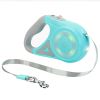 Retractable Extendable Dog Walking Leash with Flashlight Light, Waste Bag Dispenser