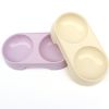pet double bowl dog bowl dogs drinking eating dual-use bowl