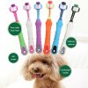 Three Sided Pet Toothbrush Cleaning Dog Brush Bad Breath Teeth Care Tool