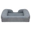 Pet Dog Bed Soft Warm Plush Removable Washable Cover Waterproof For Small Medium