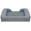 Pet Dog Bed Soft Warm Plush Removable Washable Cover Waterproof For Small Medium