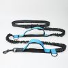 Hands Free Leash for Medium and Large Dogs - Dual Handle Waist Leash with Reflective Bungee
