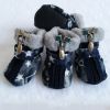 Pet Booties Set, 4 PCS Snow Shoes, Skid-Proof Anti Slip Sole Paw Protector with Zipper
