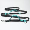 Hands Free Leash for Medium and Large Dogs - Dual Handle Waist Leash with Reflective Bungee