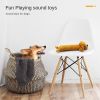 Pet dog gnaws and makes sounds; clean teeth toy dog toy
