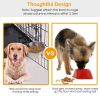 Stainless Steel Dog Bowl Pets Hanging Food Detachable Cage Bowl
