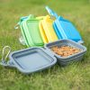 Collapsible Pet Bowl Double Portable Travel Bowl