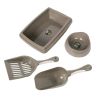 Pet Supplies Set Dog Litter with Feeder Bowl and Litter Scoop