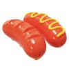 Sausage Dog Chew Toothbrush Squeaky Interactive Toy for Small Medium Large