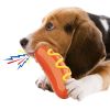 Sausage Dog Chew Toothbrush Squeaky Interactive Toy for Small Medium Large