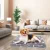 Bed Mat Comfortable Flannel Crate Pad Reversible Cushion Carpet Machine Washable