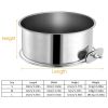 Stainless Steel Dog Bowl Pets Hanging Food Detachable Cage Bowl