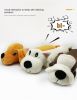 Pet dog gnaws and makes sounds; clean teeth toy dog toy