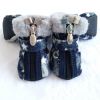 Pet Booties Set, 4 PCS Snow Shoes, Skid-Proof Anti Slip Sole Paw Protector with Zipper
